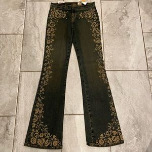 VINTAGE JNCO EMBROIDERED BELLBOTTOMS